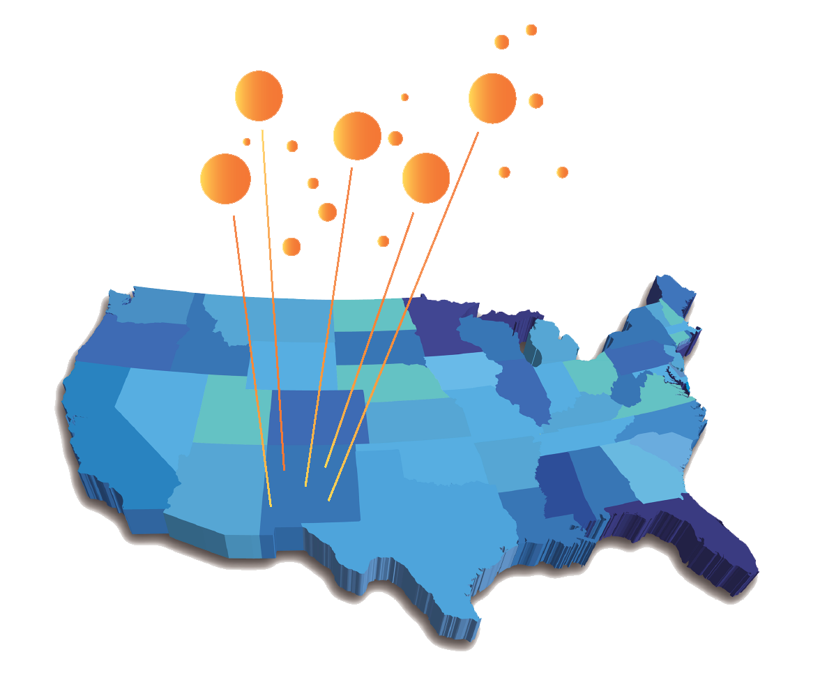 Map of New Mexico MEP success stories