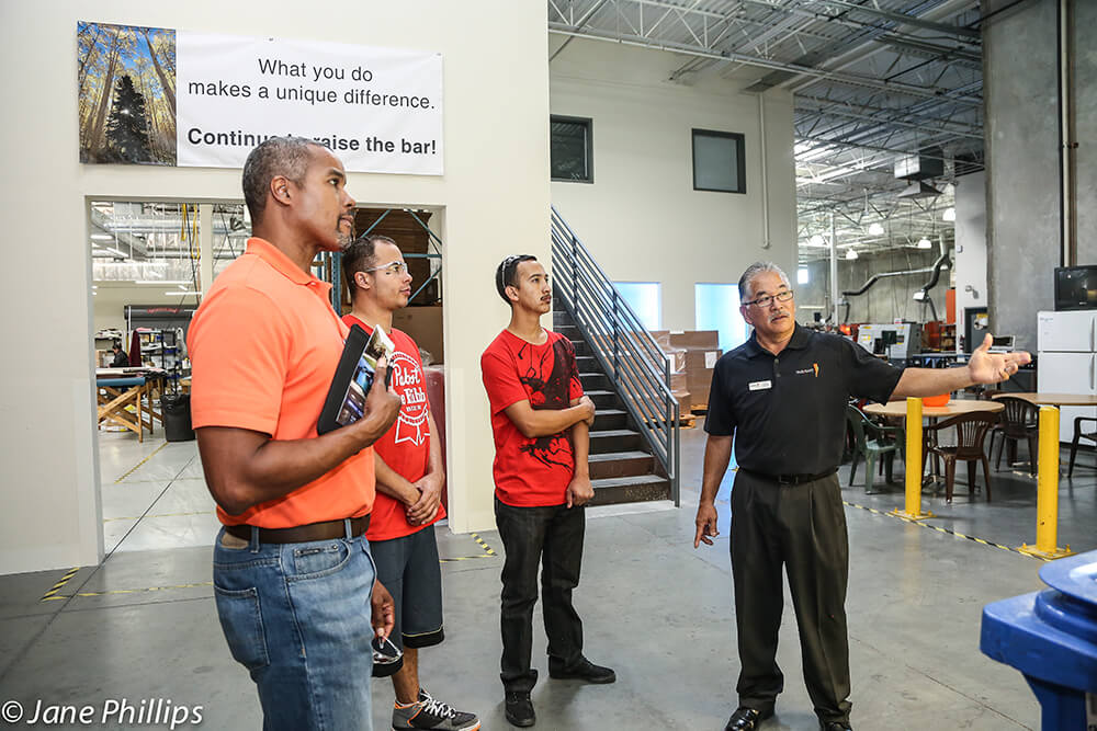 Group touring manufacturing center